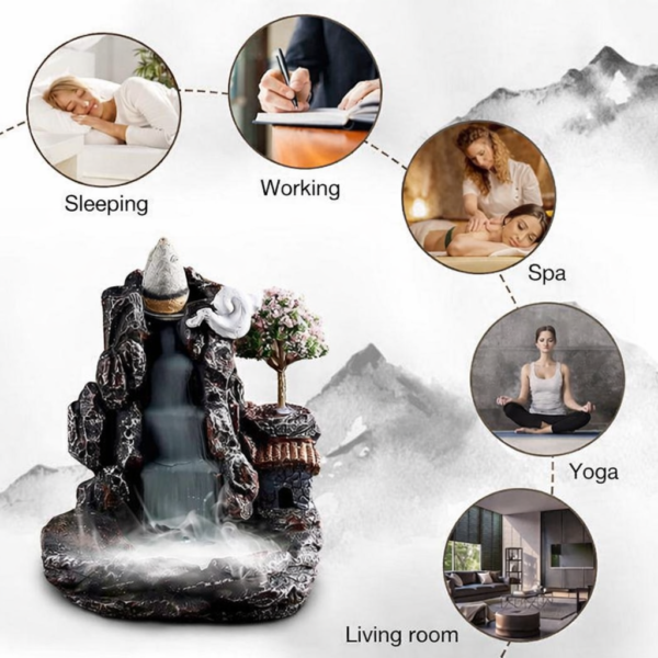 Waterfall Backflow Incense Burner